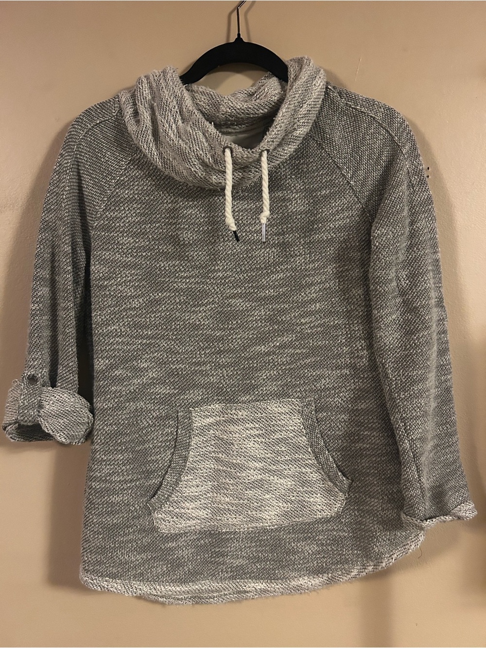 Calvin Klein Performance Gray Cowl Neck Pullover Sweatshirt Size S